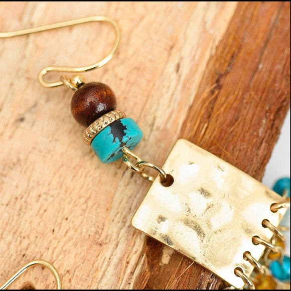 1 left-New-Vintage Style Tassel Earrings - Picture 2 of 2